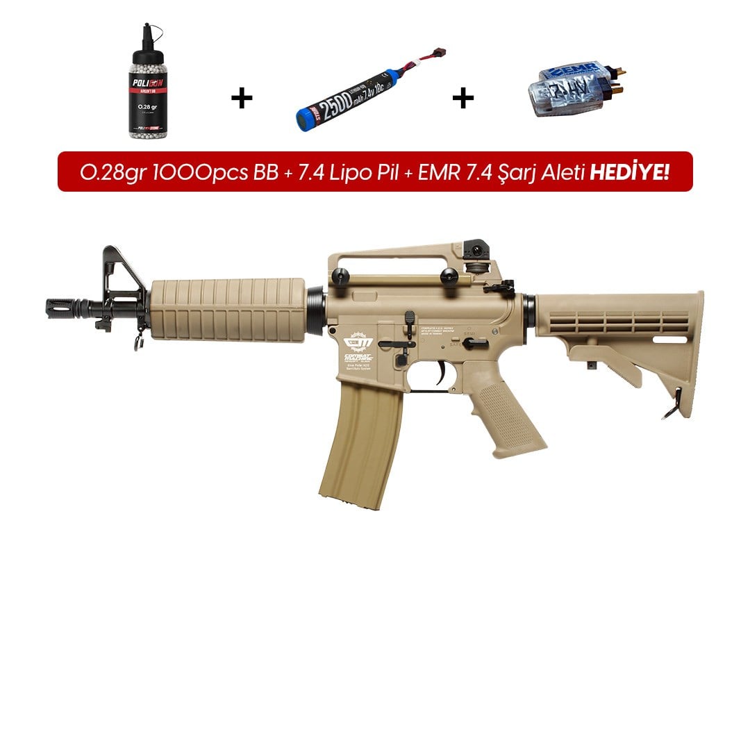 G&G CM16 Carbine Light Tan Airsoft Tüfeği