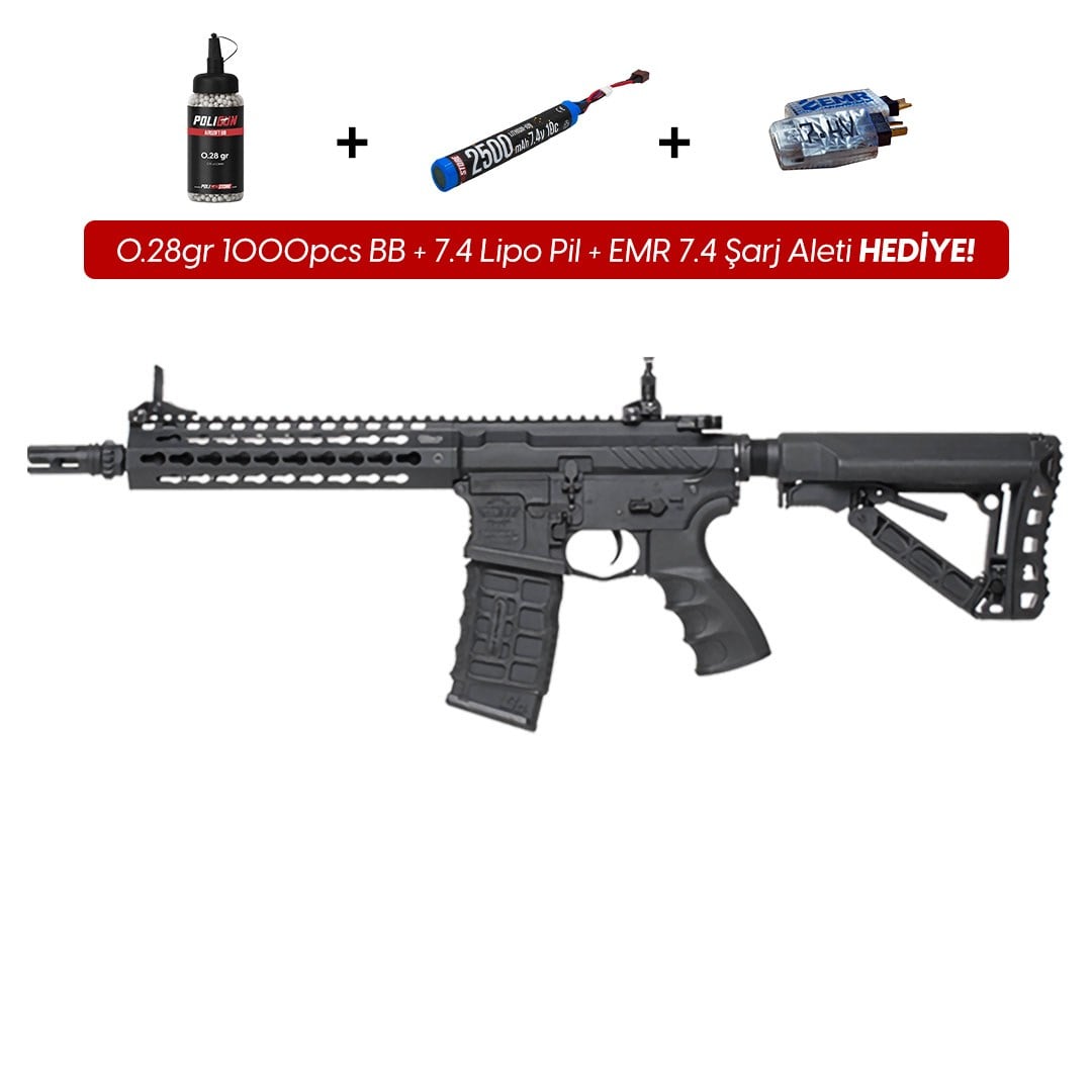 G&G CM16 SRL Siyah Airsoft Tüfeği