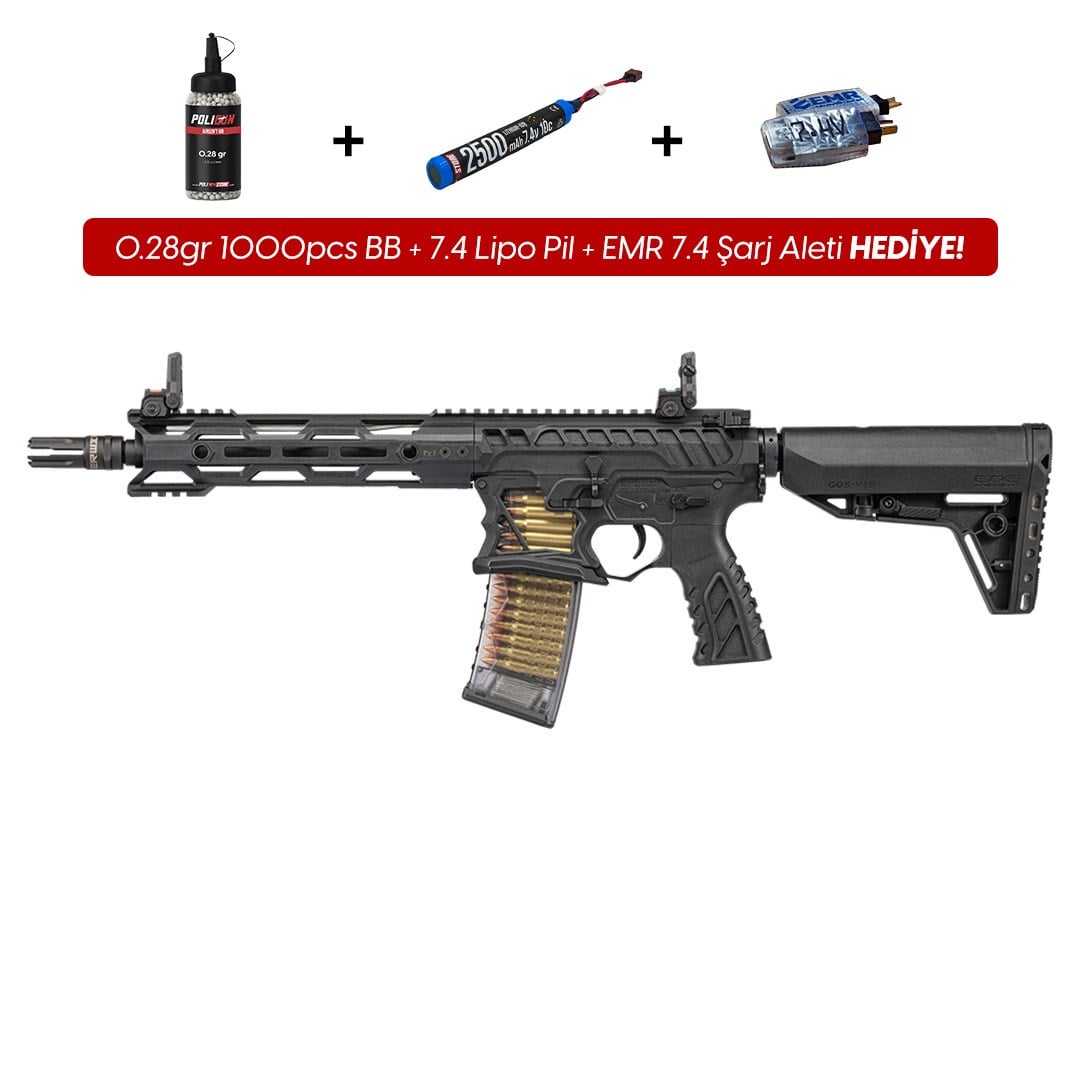 G&G TR16 GMSII MK1 Light Weight Polymer Siyah Airsoft Tüfeği