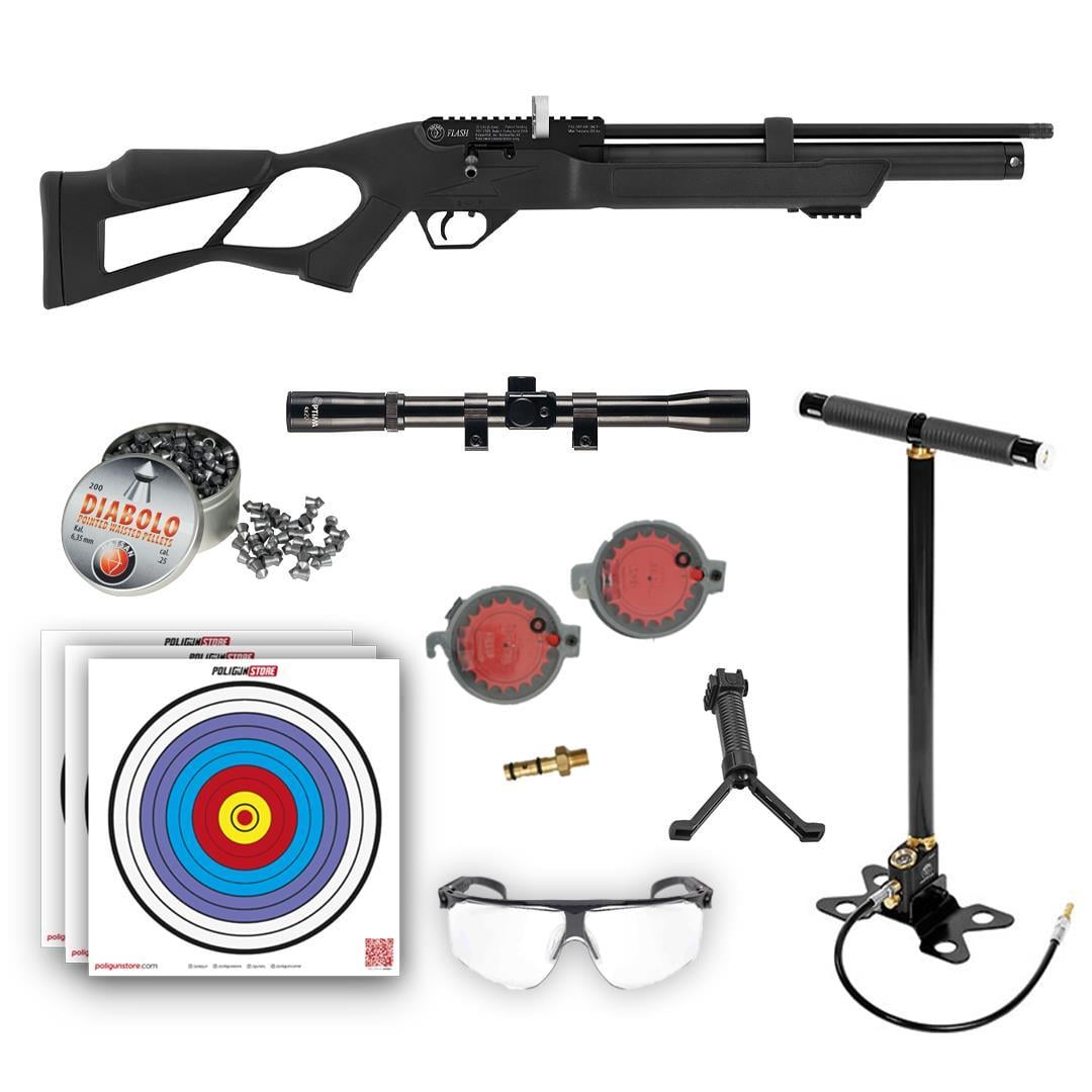 Hatsan Flash 101 5.50mm ULTIMATE COMBO PCP Havalı Tüfek