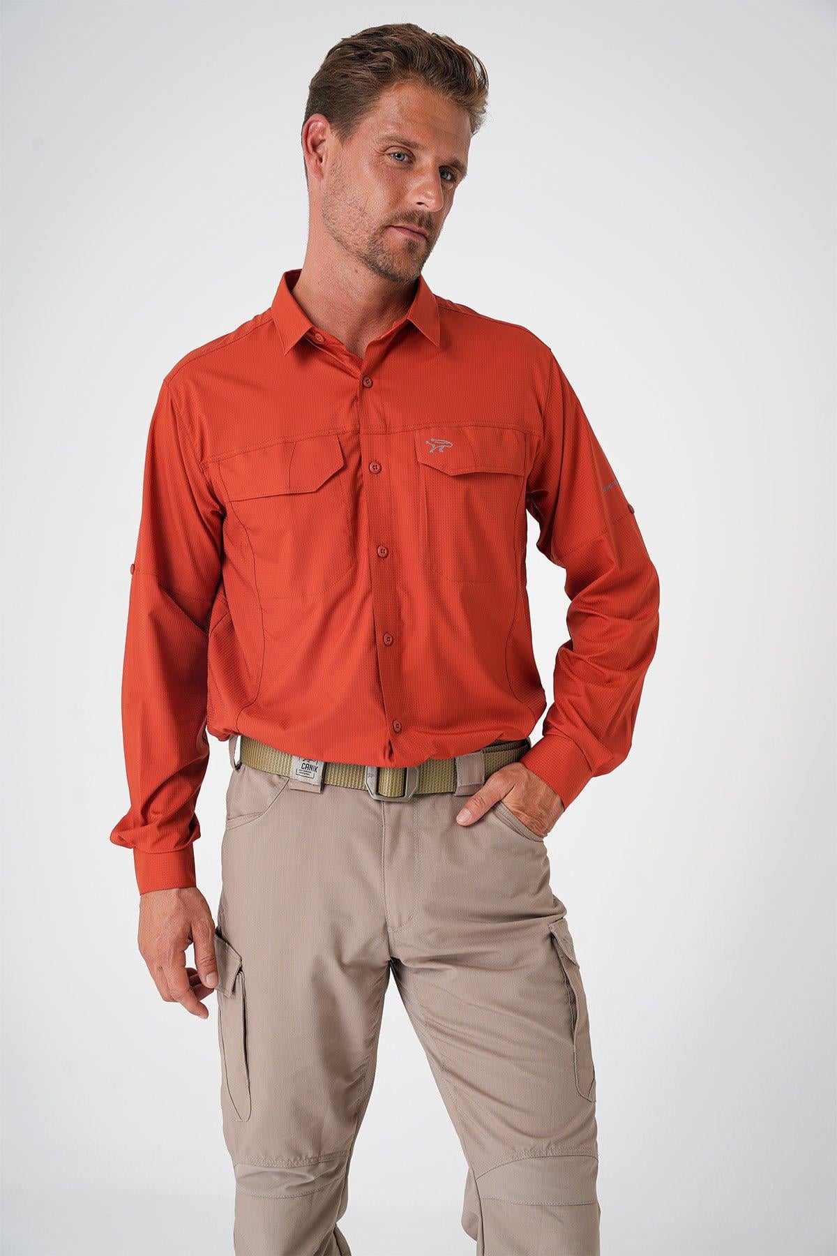 MECANIK® Prime Mete Gömlek - KİREMİT