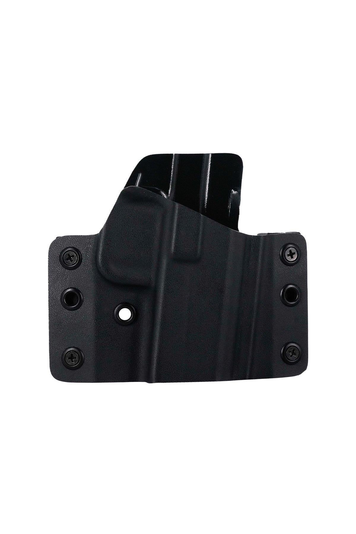 METE MC9 Red Dot Uyumlu Kydex Tabanca Kılıfı - SIYAH-DIŞ