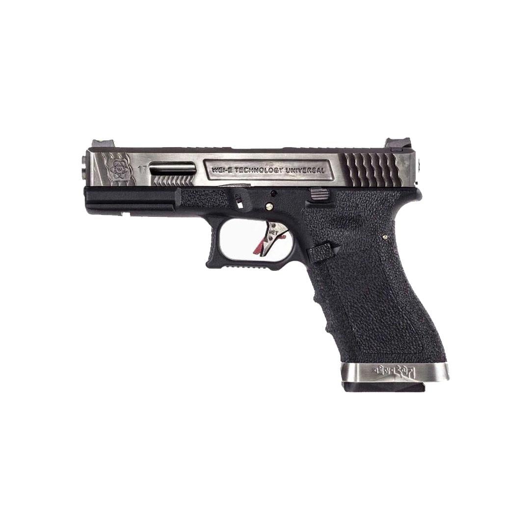 We Glock 17 T1 Silver Airsoft Tabanca