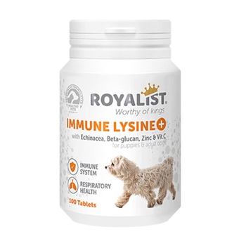 Royalist Immune Lysine Köpekler İçin Bağışıklık Sistemi Güçlendirici Tablet 100 Adet
