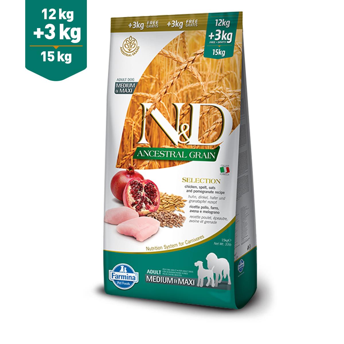 N&d Ancestral Selection Tavuk & Nar Yetişkin Medium Maxi Köpek Maması 15 Kg  Cazip Fiyatlarla Hemen İncele