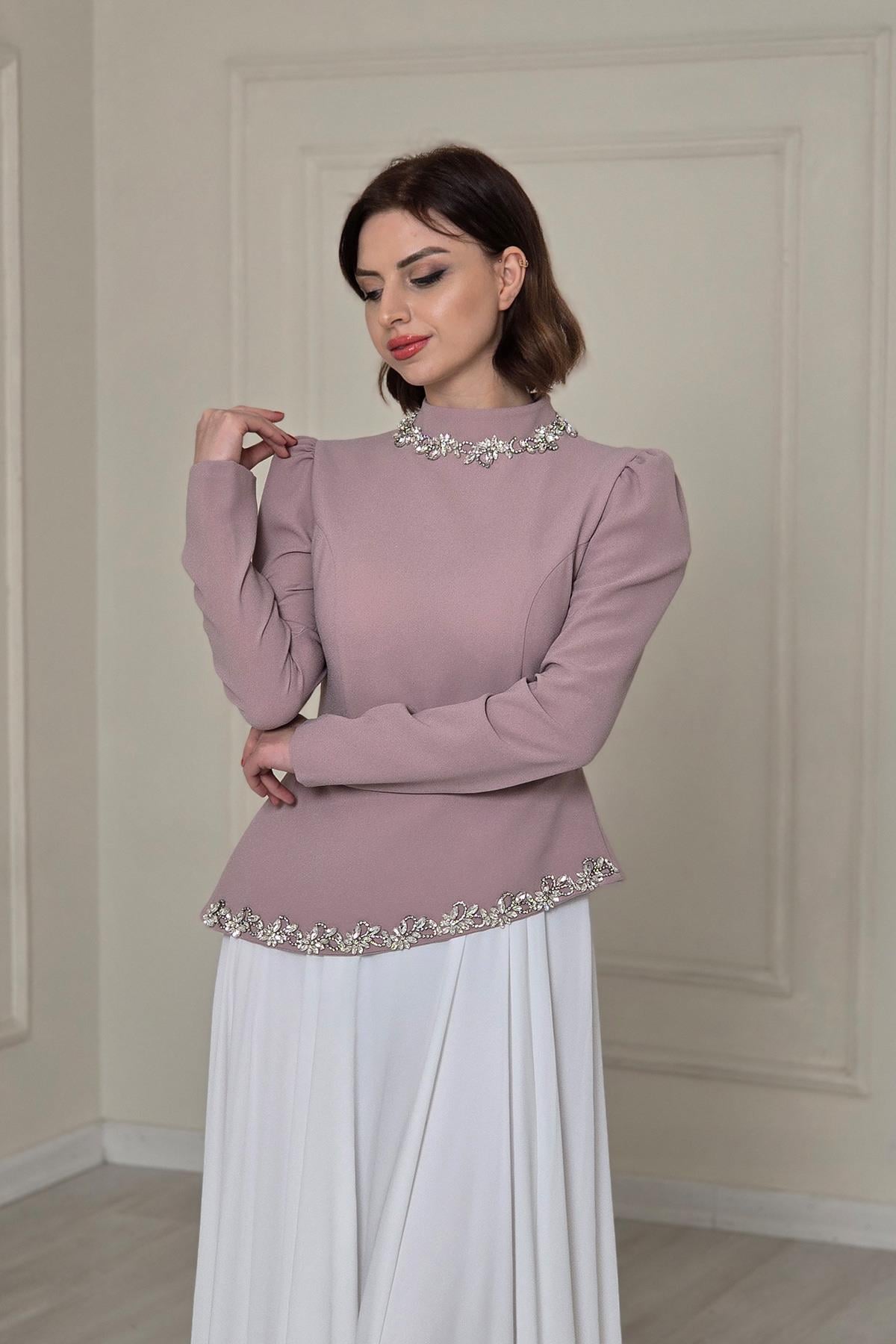 Pudra Pileli Abiye 4418