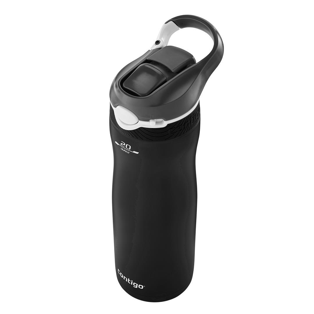 Contigo Ashland Tek El Bas İç Kilitli Su Matarası 590ml  2136778 Siyah