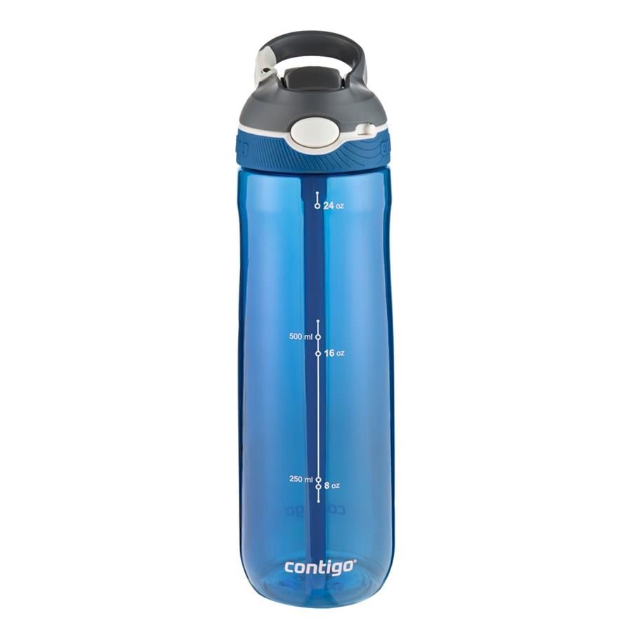 Contigo Ashland Tek El Bas İç Kilitli Su Matarası 720ml  2094636 Mavi