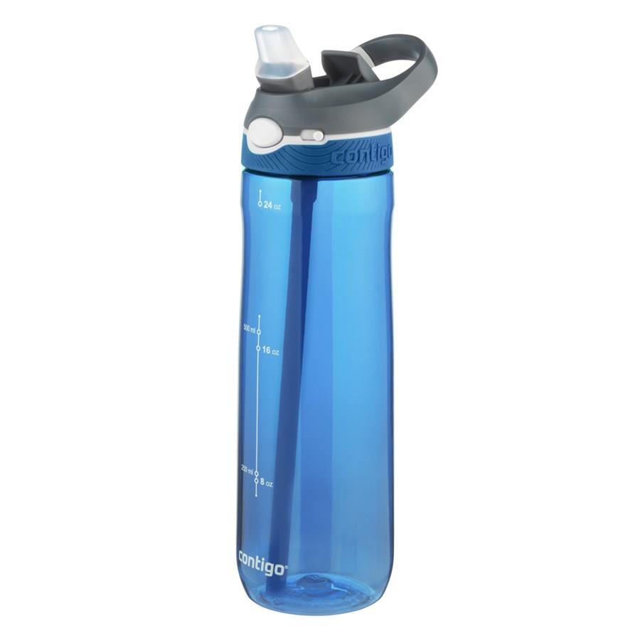 Contigo Ashland Tek El Bas İç Kilitli Su Matarası 720ml  2094636 Mavi
