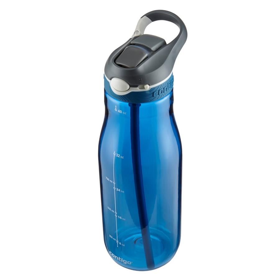 Contigo Ashland Tek El Bas İç Kilitli Su Matarası 1200ml  2094638 Mavi