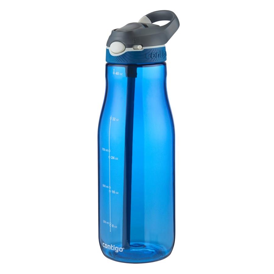 Contigo Ashland Tek El Bas İç Kilitli Su Matarası 1200ml  2094638 Mavi