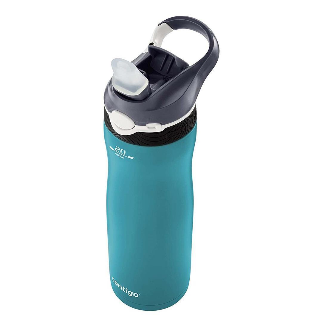 Contigo Ashland Tek El Bas İç Vakumlu Su Matarası 590ml 2127883 Turkuaz