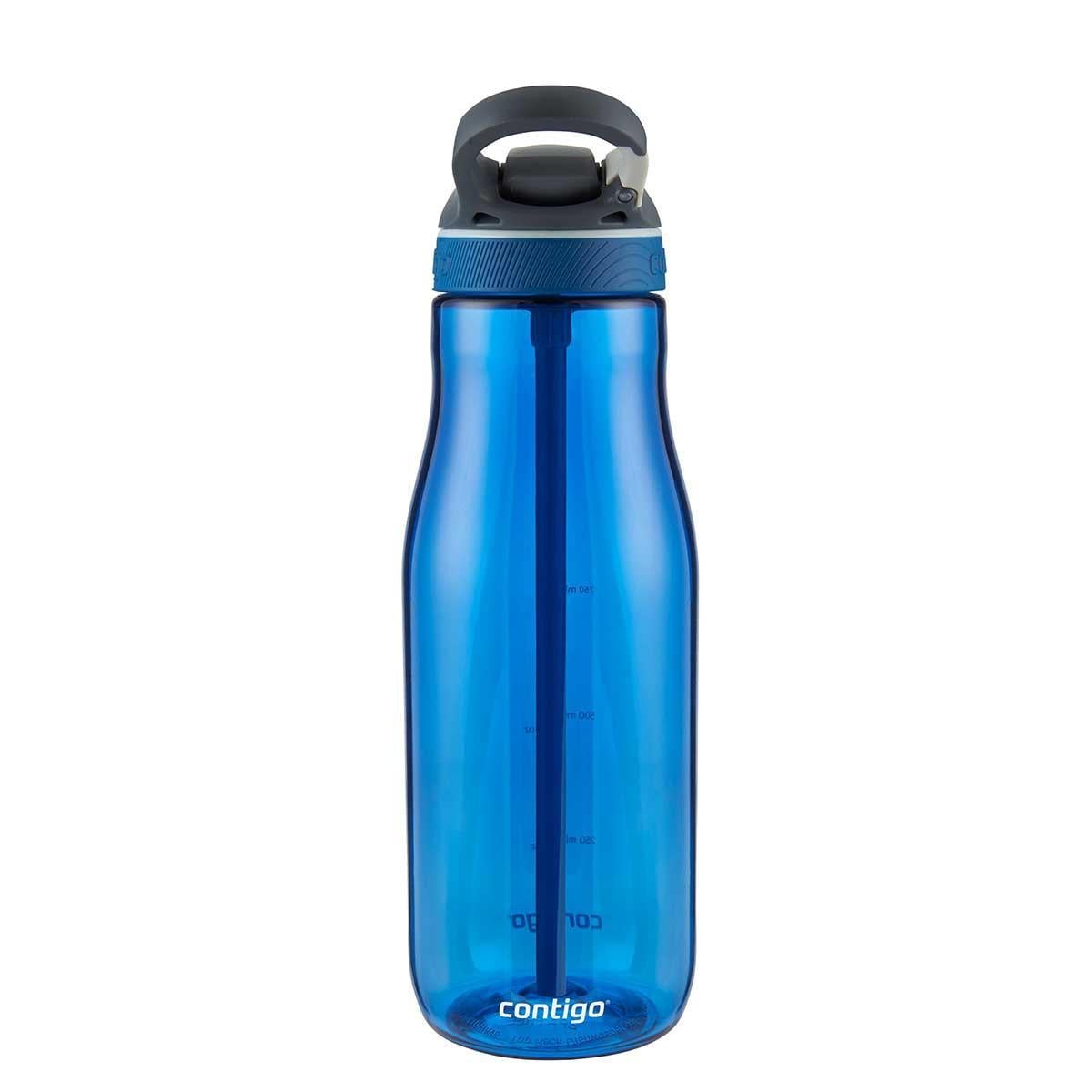 Contigo Ashland Tren Tek El Bas İç Kapaklı Su Matarası 1200ml 2197071 Mavi