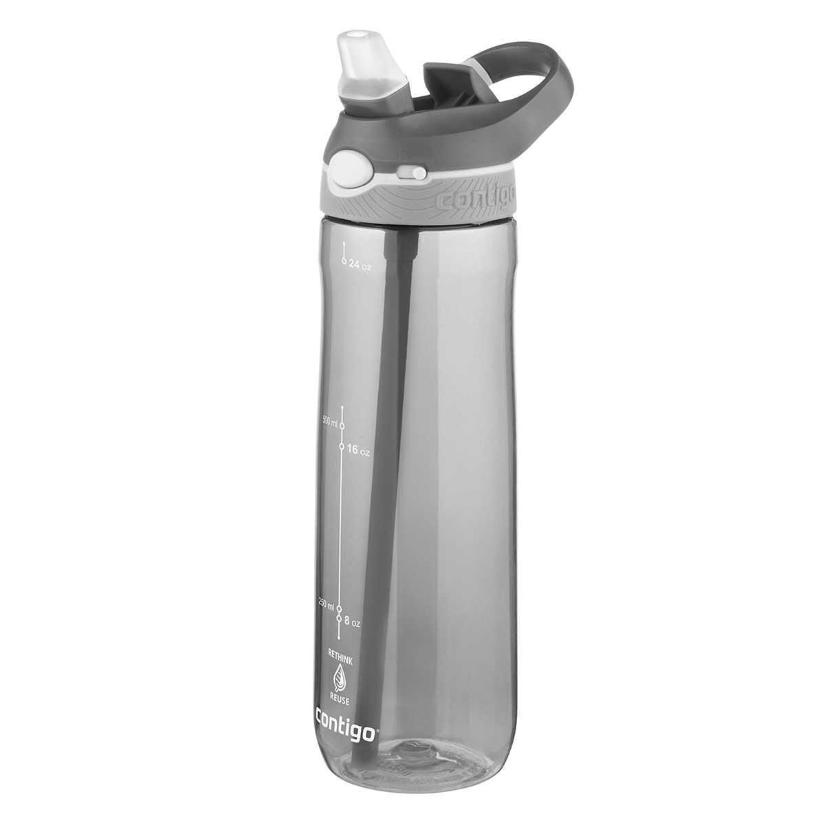 Contigo Ashland Tren Tek El Bas İç Kapaklı Su Matarası 720ml 2191378 Gri