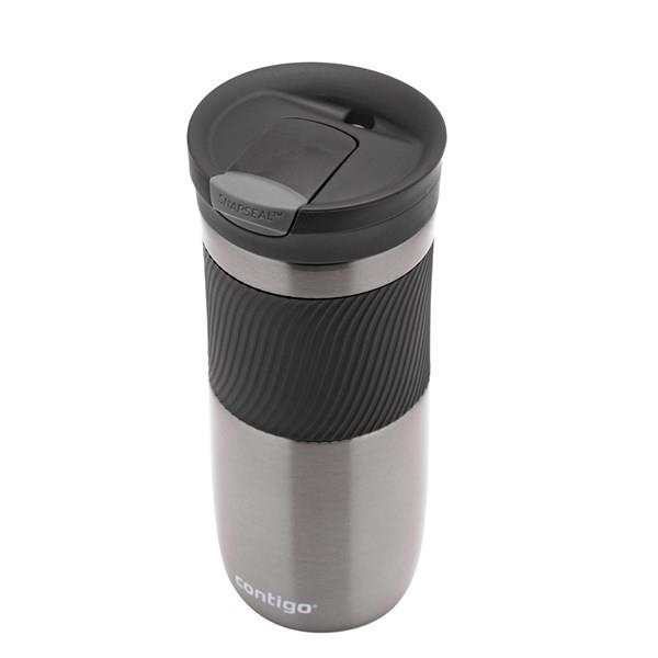Contigo Byron Vakumlu Termos Matara Tek El Kaldır İç 470ml  2095560 Koyu Gri