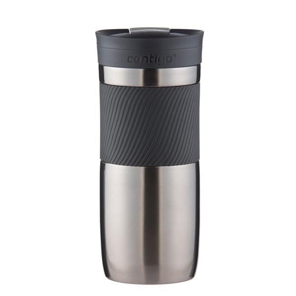 Contigo Byron Vakumlu Termos Matara Tek El Kaldır İç 470ml  2095560 Koyu Gri