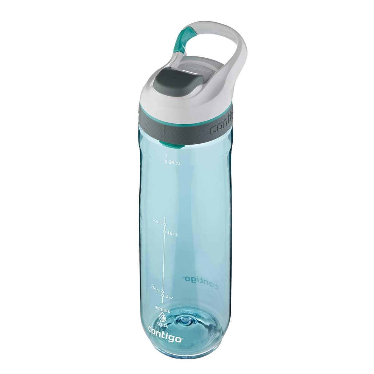 Contigo Cortland Tren Tek El Bas İç Kapaklı Su Matarası 720ml 2191387 Turkuaz