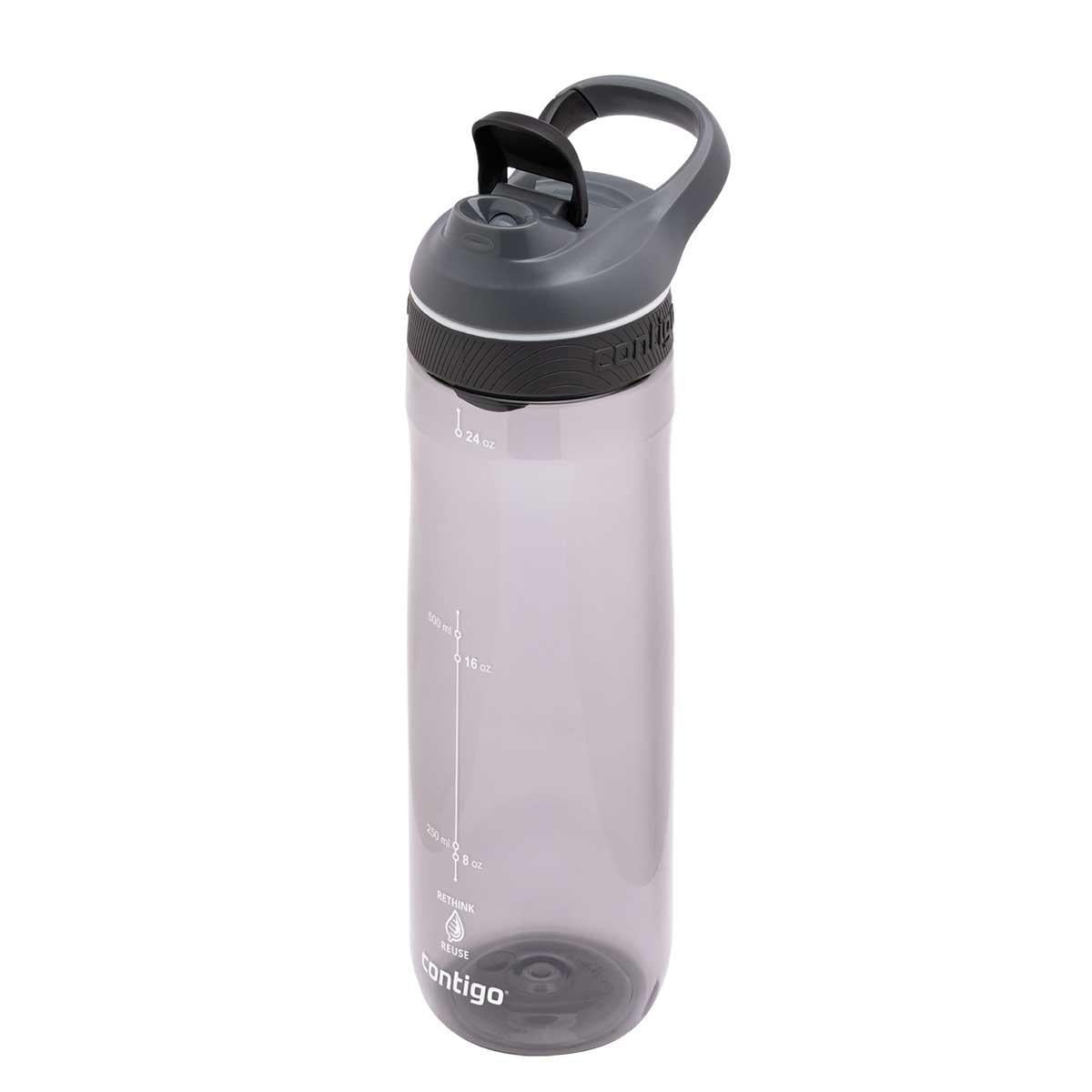 Contigo Cortland Tren Tek El Bas İç Kapaklı Su Matarası 720ml 2191388 Gri