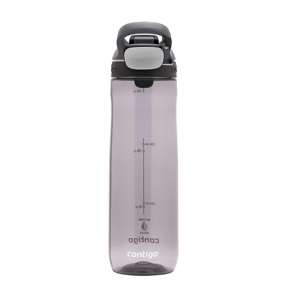 Contigo Cortland Tren Tek El Bas İç Kapaklı Su Matarası 720ml 2191388 Gri