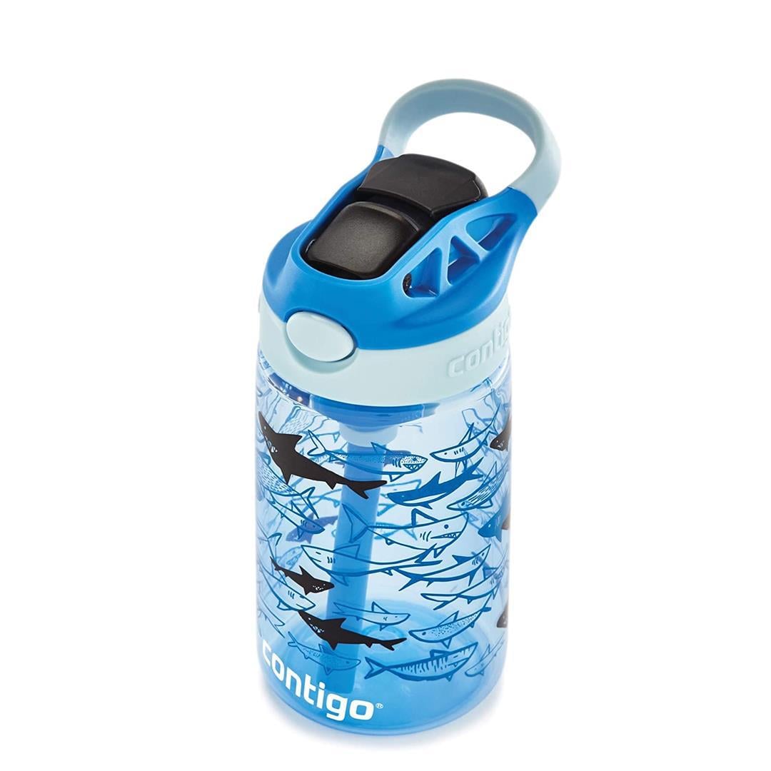 Contigo Gizmo Flip Pro Sharks Tritan Çocuk Suluğu 420ML 2127476 Açık Mavi