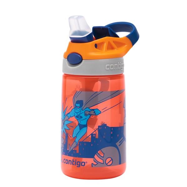 Contigo Gizmo Flip Süper Kahraman Çocuk Suluğu 420ML 2116115 Turuncu