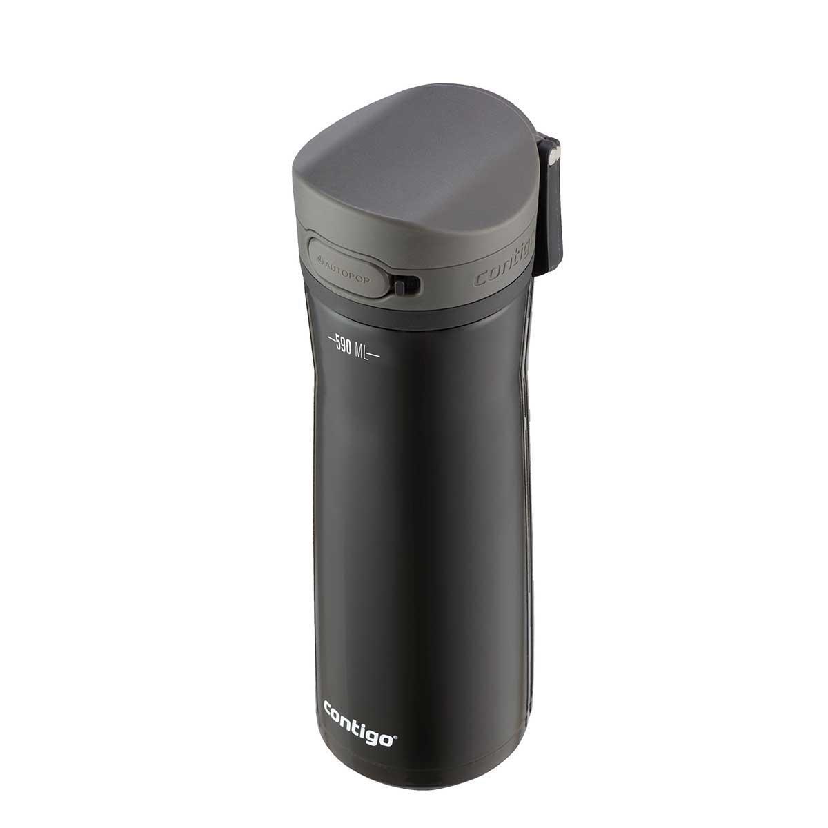 Contigo Jackson Chill 2.0 Çelik Tek El Bas İç Kilitli Su Matarası 590ml 2181801 Siyah