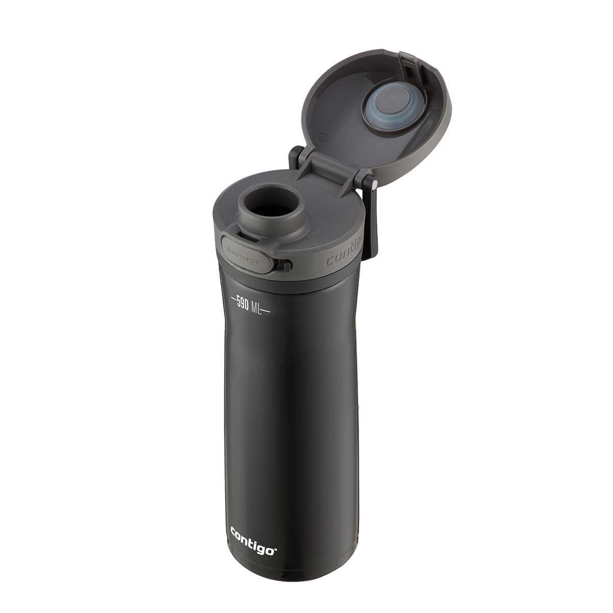 Contigo Jackson Chill 2.0 Çelik Tek El Bas İç Kilitli Su Matarası 590ml 2181801 Siyah