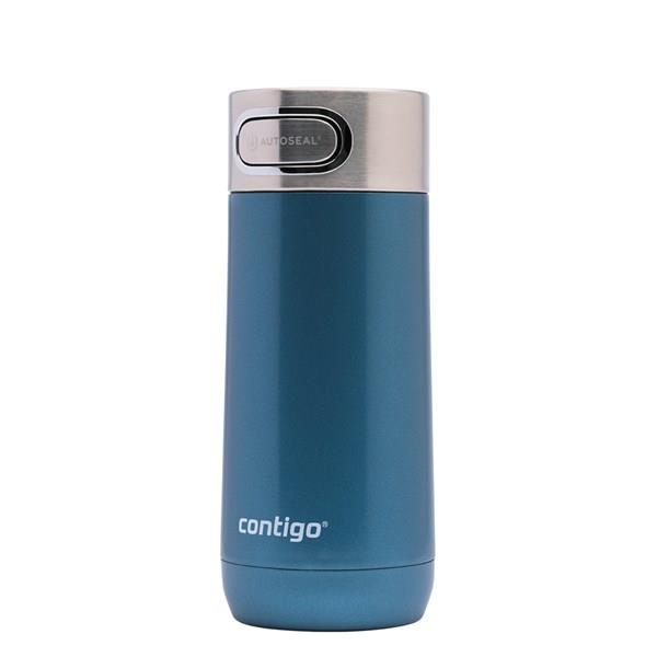 Contigo Luxe Vakumlu Termos Matara Tek El Bas İç 360ml  2106223 Mavi