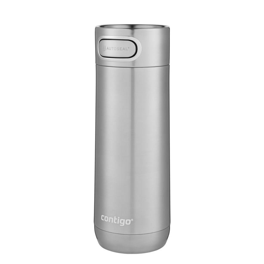 Contigo Luxe Vakumlu Termos Matara Tek El Bas İç 470ml  2115522 Gri