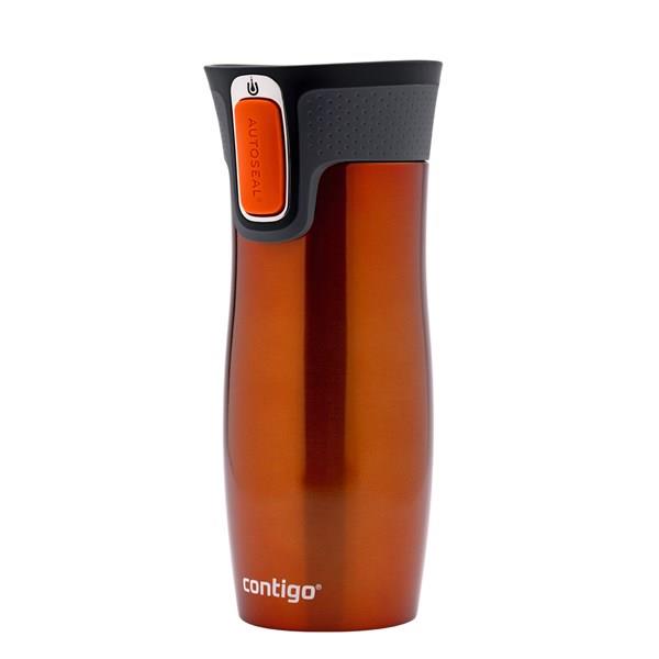 Contigo Westloop Vakumlu Termos Matara Tek El Bas İç 470ml  2095850 Turuncu