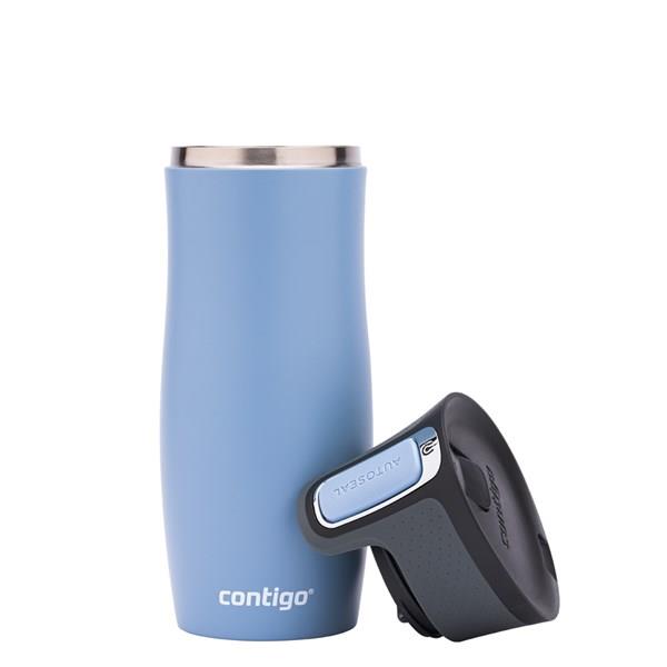 Contigo Westloop Vakumlu Termos Matara Tek El Bas İç 470ml  2104578 Açık Mavi