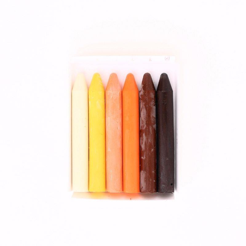 Colorz / Ten Renkleri Doğal Balmumu Sert Kalem Pastel Boya Seti 6lı