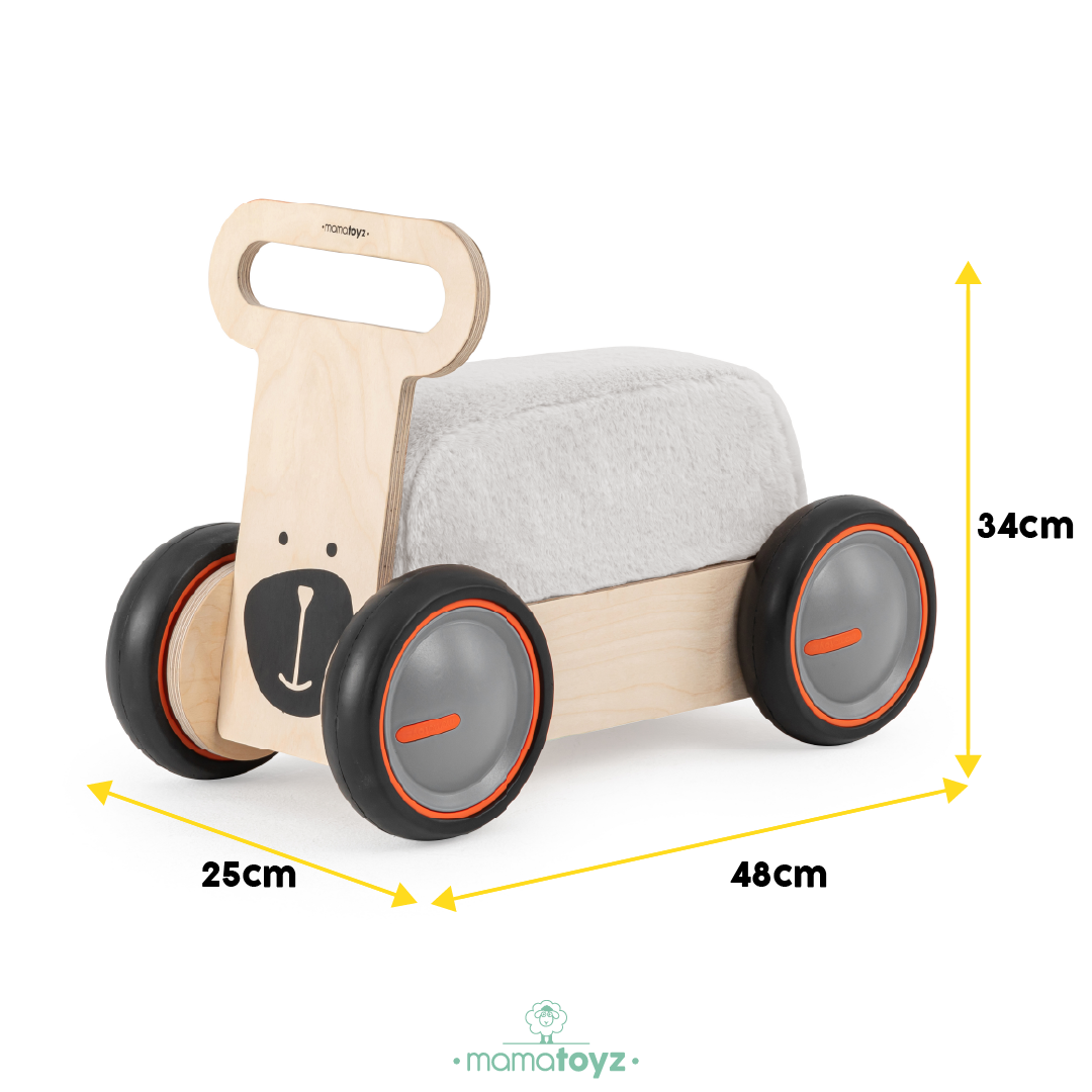 DriveMe Soft Ayı Figürlü - Yürüme Arkadaşı