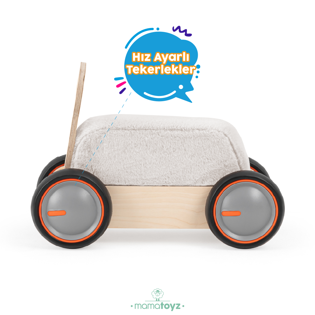 DriveMe Soft Ayı Figürlü - Yürüme Arkadaşı