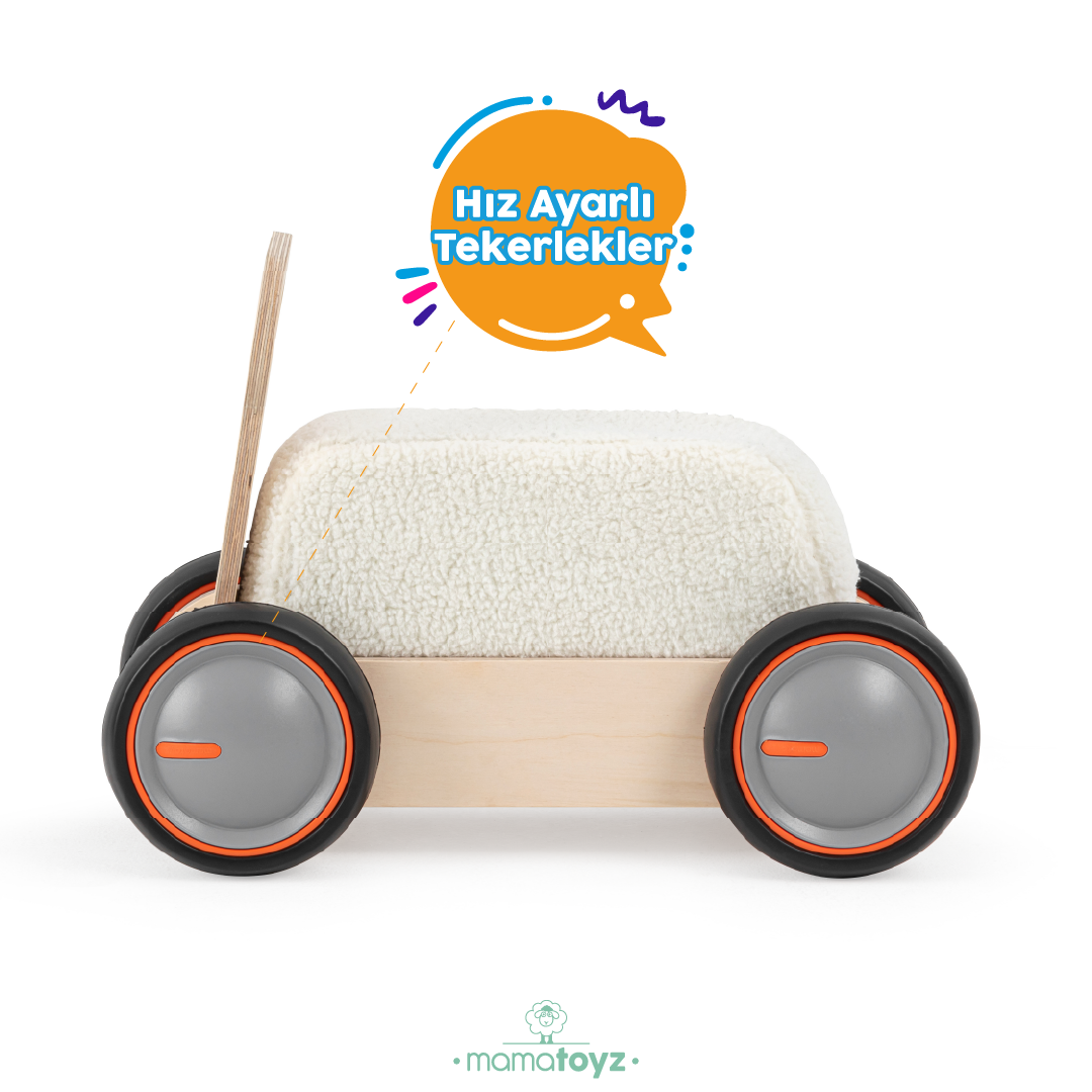 DriveMe Soft İnek Figürlü -Yürüteç ve Oyuncak Deposu