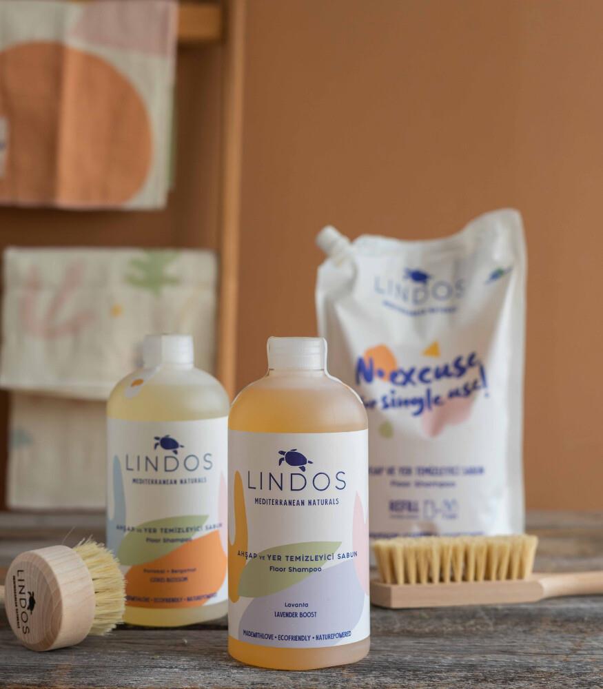 Lindos Naturals Ahşap ve Yer Temizleyici Sabun -  600ml