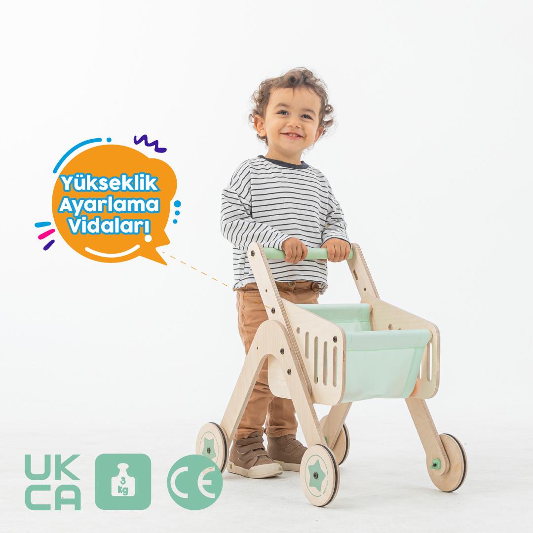 Trio Shopper Yürüteç ve Oyuncak Avm Arabası