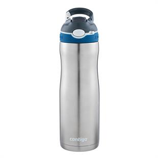 Contigo Ashland Chill Çelik Su Matarası Tek El Bas İç 590ml  2094941 Gri