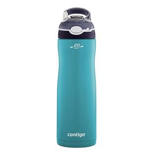 Contigo Ashland Tek El Bas İç Vakumlu Su Matarası 590ml 2127883 Turkuaz