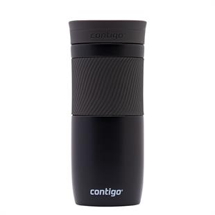 Contigo Byron Vakumlu Termos Matara Tek El Kaldır İç 470ml  2095663 Siyah