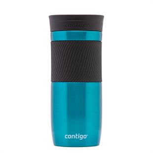 Contigo Byron Vakumlu Termos Matara Tek El Kaldır İç 470ml  2095662 Turkuaz