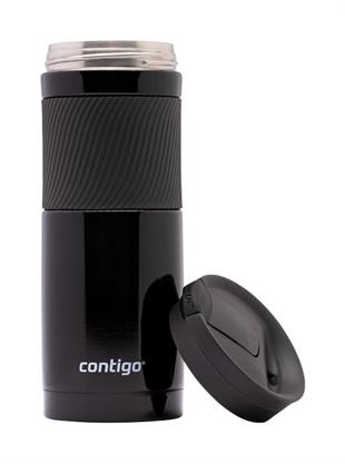 Contigo Byron Vakumlu Termos Matara Tek El Kaldır İç 590ml  2095634 Siyah