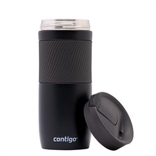 Contigo Byron Vakumlu Termos Matara Tek El Kaldır İç 470ml  2095663 Siyah