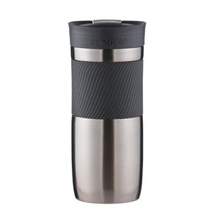 Contigo Byron Vakumlu Termos Matara Tek El Kaldır İç 470ml  2095560 Koyu Gri