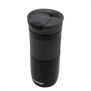 Contigo Byron Vakumlu Termos Matara Tek El Kaldır İç 470ml  2095663 Siyah