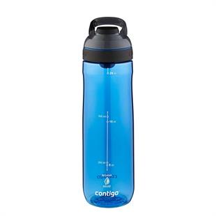 Contigo Cortland Tren Tek El Bas İç Kapaklı Su Matarası 720ml 2191386 Mavi