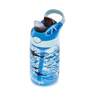 Contigo Gizmo Flip Pro Sharks Tritan Çocuk Suluğu 420ML 2127476 Açık Mavi
