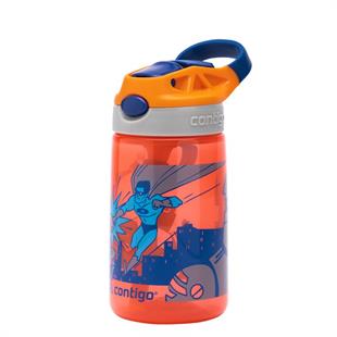 Contigo Gizmo Flip Süper Kahraman Çocuk Suluğu 420ML 2116115 Turuncu