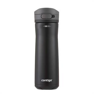 Contigo Jackson Chill 2.0 Çelik Tek El Bas İç Kilitli Su Matarası 590ml 2181801 Siyah