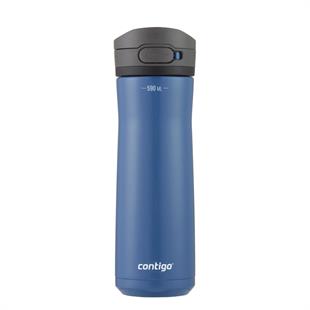 Contigo Jackson Chill 2.0 Çelik Tek El Bas İç Kilitli Su Matarası 590ml 2156440 Mavi